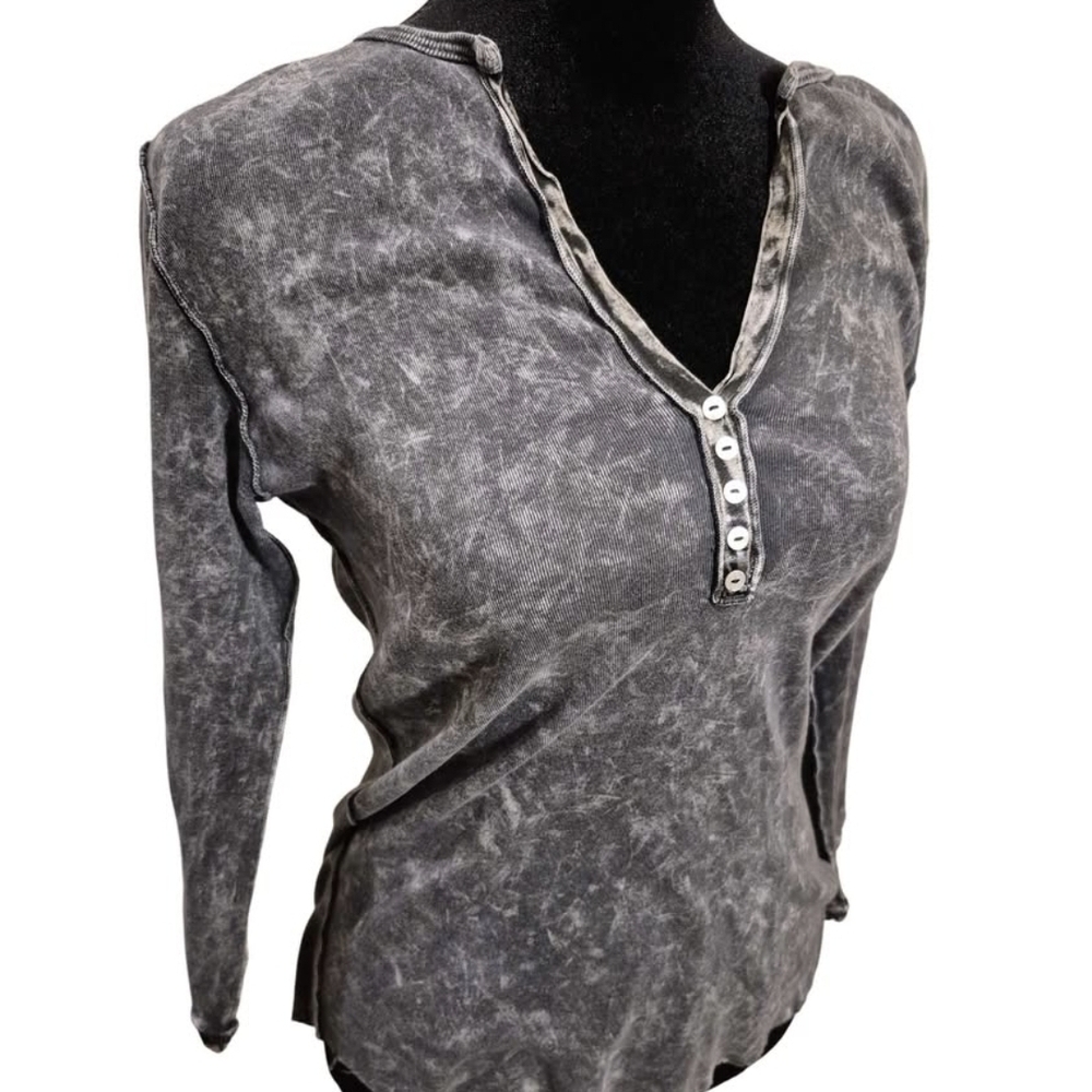 Jack Steven Gray Long Sleeve Top - Picture 4 of 5